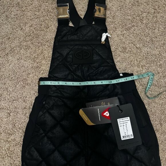 Goldbergh KAYA SALOPETTE BLACK Ski Pants Overalls NWT US size 2 ski bibs - Picture 6 of 9